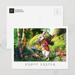 Lapin blanc   Alice au pays des merveilles Carte p