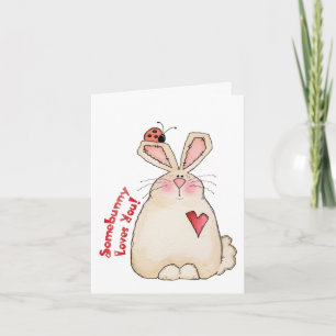 Lapin - carte de Valentine