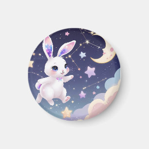 Lapin céleste aimant - Décoration de réfrigérateur