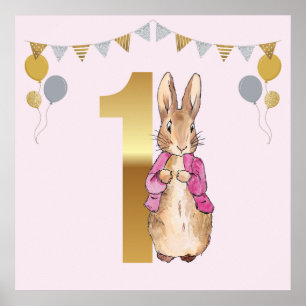 Lapin classique en veste rose pour la décoration d