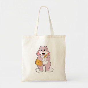 Lapin comme randonneur avec sac