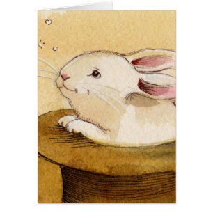 Lapin dans le casquette magique