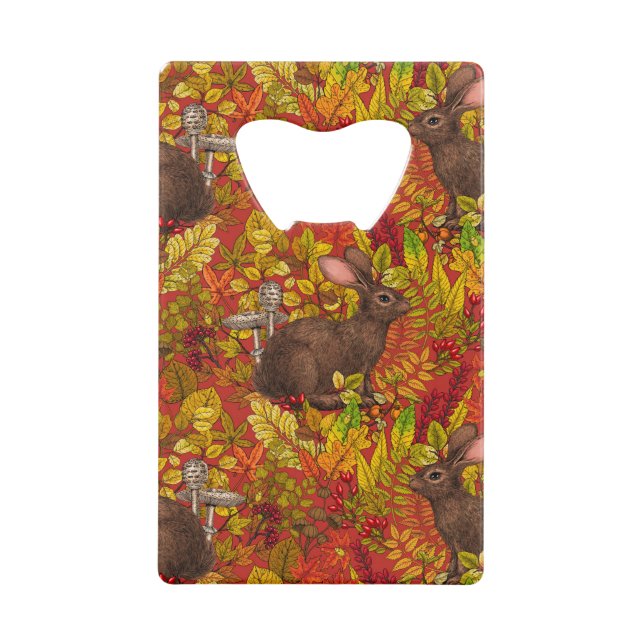 Lapin d'automne en rouge (Devant)