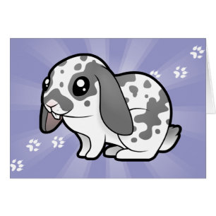 Lapin de dessin animé (oreille tombante poil lisse