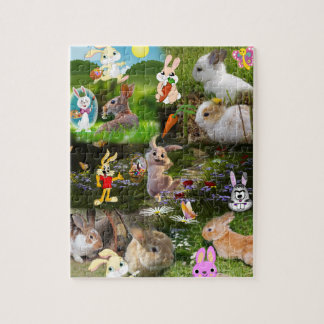Lapin de dessin / Puzzle de lapin de bébé Puzzle p