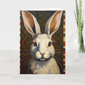 Lapin de l'art folklorique Carte vierge