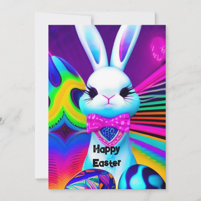 Lapin de Pâques modèle Invitation (Devant)