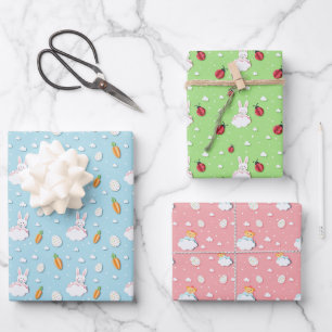 Lapin de Pâques, Oeuf, Carotte et papier d'envelop
