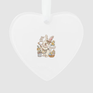 Lapin de Pâques œuf mais as-tu teint drôle Mignon