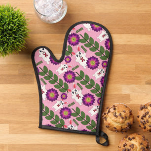 Lapin de printemps Kawaii : Floral Violet Vibrant 