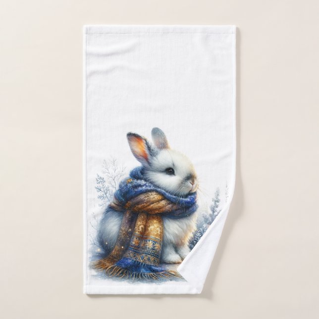 Lapin d'hiver (Serviette à main)