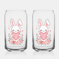 Lapin doux et fleurs