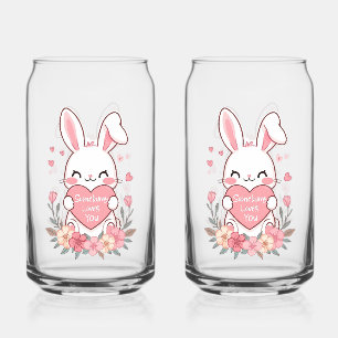 Lapin doux et fleurs
