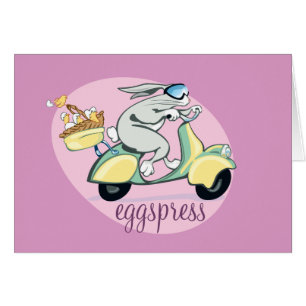 Lapin Eggspress de scooter