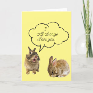 Lapin Lapin Je t'aimerai toujours Carte de voeux
