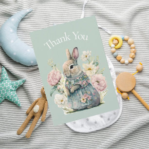 Lapin LapinAquarelle Merci Baby shower vert