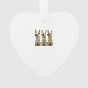 Lapin Mignon Arc Léopard Drôle de Pâques Chrétien 