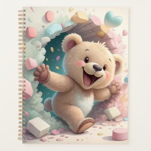 Lapin Mignon Cassant un Mur Enfants Adorables A