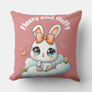 Lapin Mignon Kawaii – Coussin de Jet Chibi Lapin M