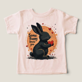 Lapin Mignon Tenant un Cœur Rouge Some Bunny Vous