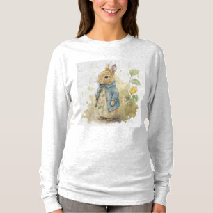 lapin pierre vintage avec fleurs T-shirt
