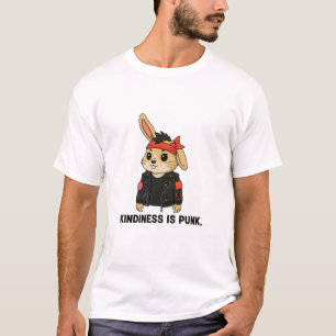Lapin Rock ’n’ Roll – T-Shirt Mignon mais Sauvage