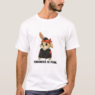 Lapin Rock ’n’ Roll – T-Shirt Mignon mais Sauvage