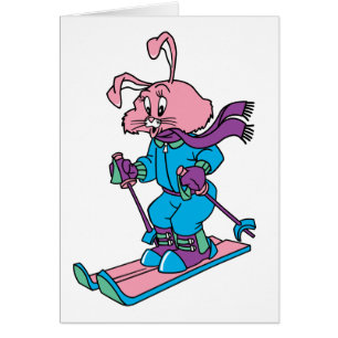 Lapin rose de ski