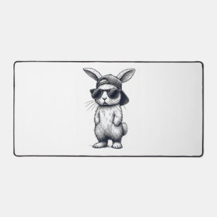 Lapin visage avec lunettes de soleil casquette jou