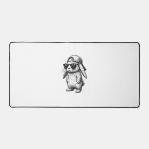 Lapin visage avec lunettes de soleil casquette jou