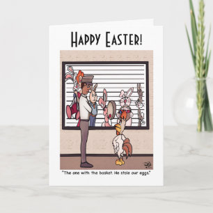 Lapins Dans Une Carte De Voeux Lineup