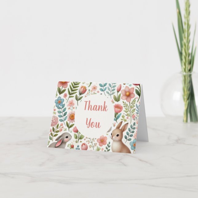 Lapins et Fleurs Merci (Devant)