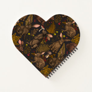 Lapins et flore boisée 3 Carnets
