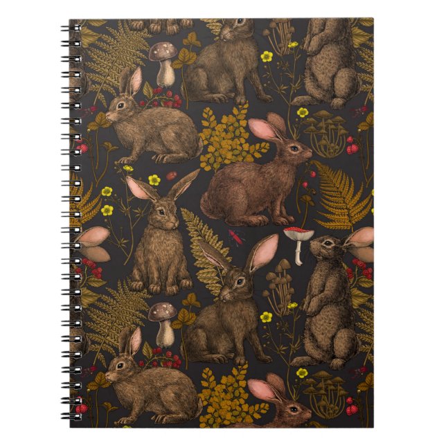 Lapins et flore boisée 3 Carnets (Devant)