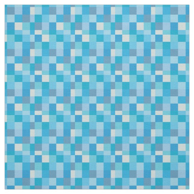 Lapis blauer Pixelated Muster| Gamer Stoff (Muster)