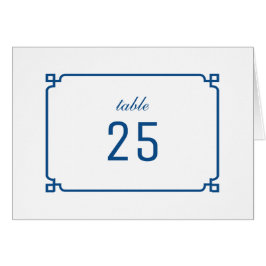 Lapis Blue Deko Chic Tischnummer