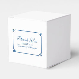 Lapis Blue Deko Chic Wedding Geschenkschachtel