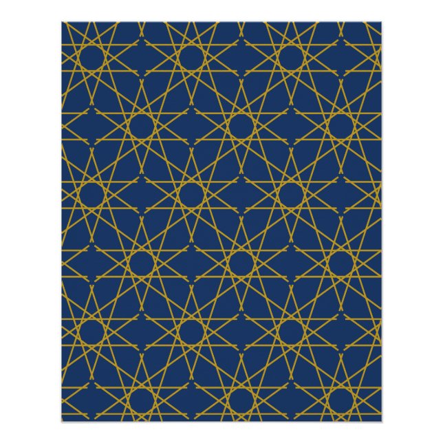 Lapis Gold Geometrie Poster (Vorderseite)
