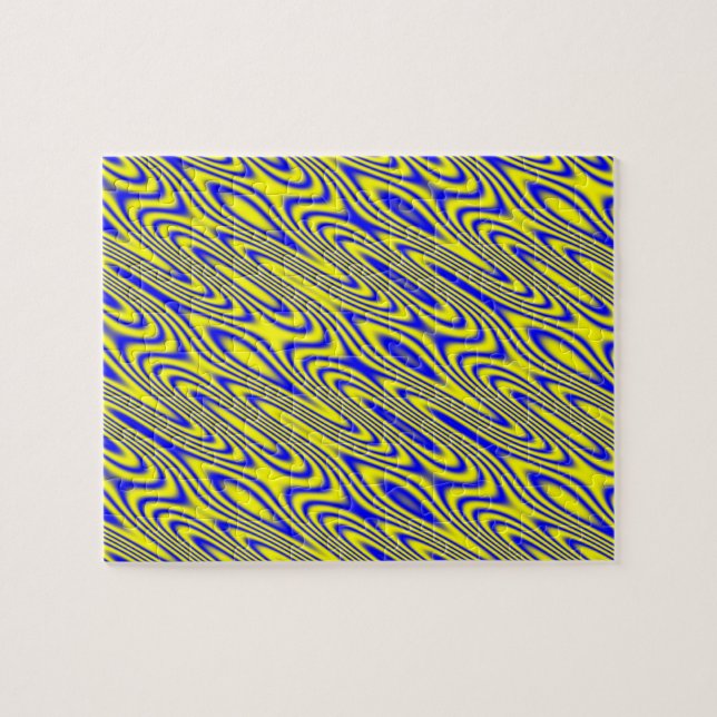 Lapis Lasuli Swirlies Schwieriges Puzzle (Horizontal)