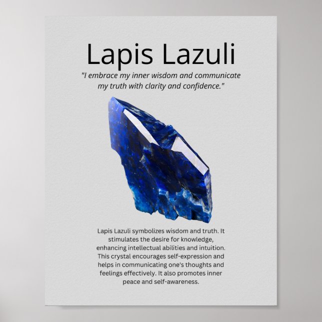 Lapis Lazuli Crystal Meaning Poster (Vorne)