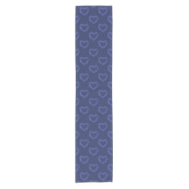 Lapis Lazuli herzen 9. Jubiläum blau Kurzer Tischläufer