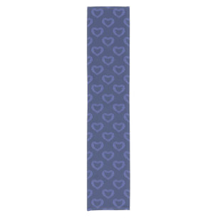 Lapis Lazuli herzen 9. Jubiläum blau Kurzer Tischläufer