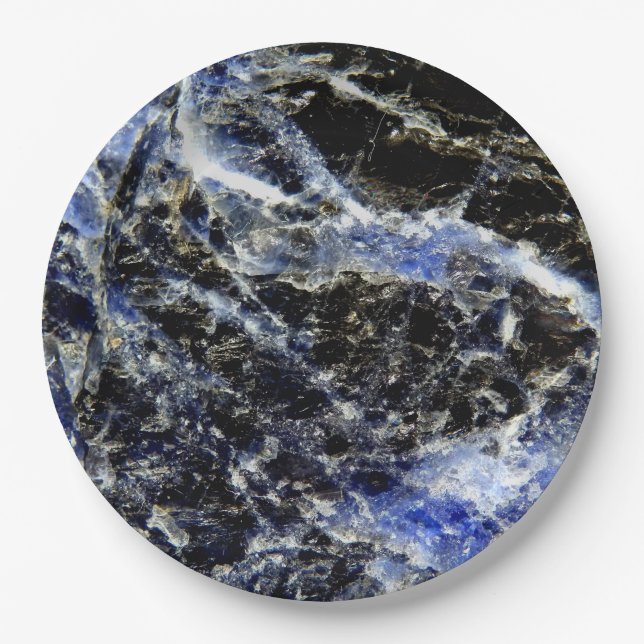 Lapis Lazuli-Papierplatte Pappteller (Vorderseite)