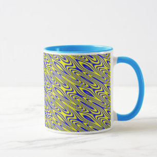 Lapis Lazuli Swirlies Mug Motif Abstrait