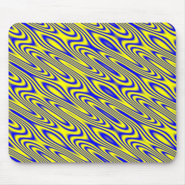 Lapis Lazuli Swirt Abstraktes Muster Mousepad (Vorne)