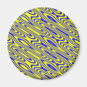 Lapis Lazuli Swirts Abstraktes Muster Magnet