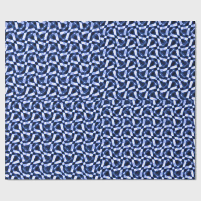 Lapislazuli-Farben-Simulation Geschenkpapier (Flach)