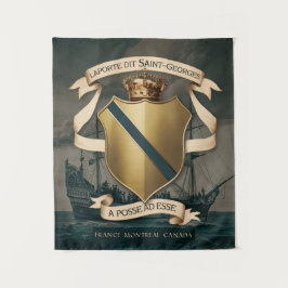 Laporte dit Saint Georges Wappen 1 Wandteppich