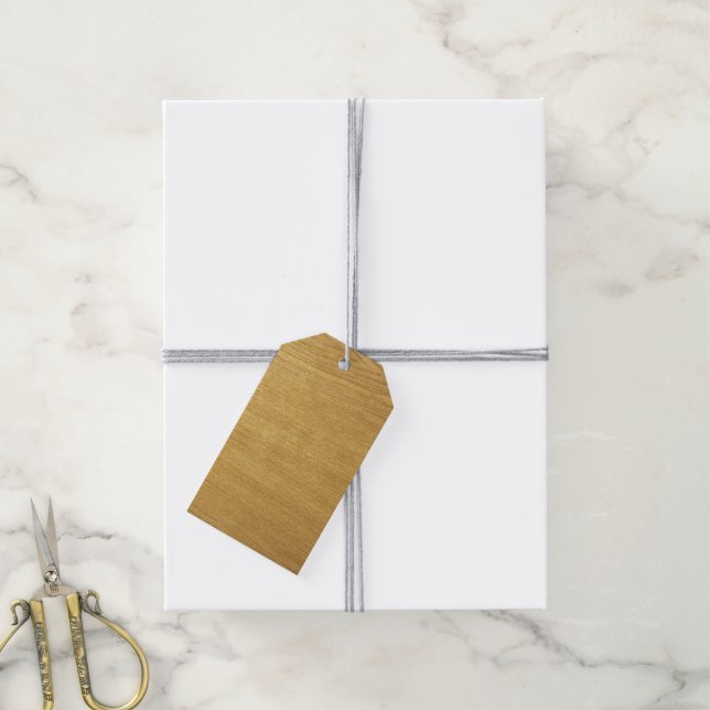 L'apparence des étiquettes cadeaux en bois (Avec de la ficelle)