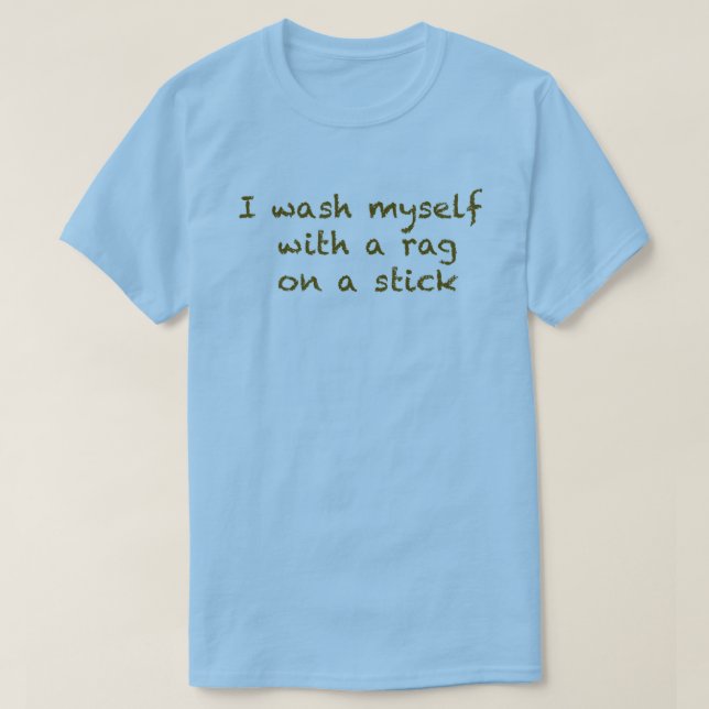 Lappen auf einem Stock-T - Shirt (Design vorne)